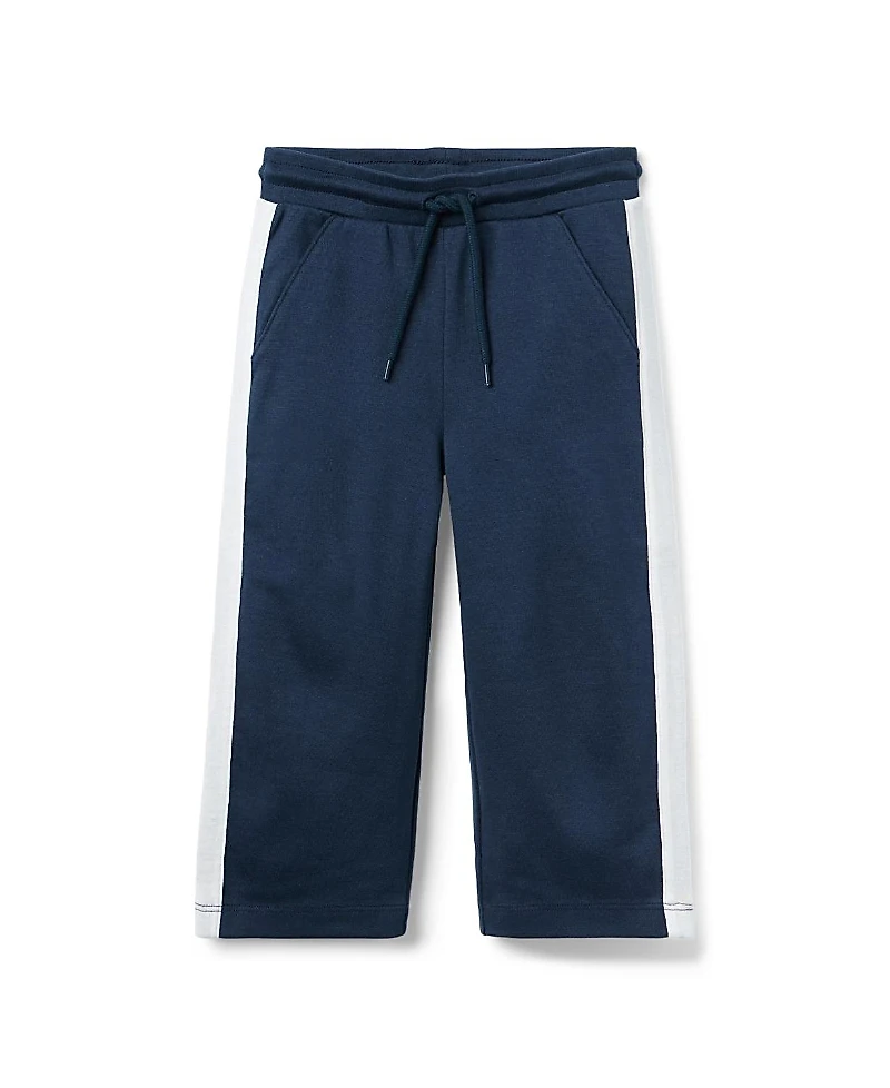 Janie and Jack Girls' The Stripe Wide Leg Ponte Pant - Baby, Little Kid, Big Kid