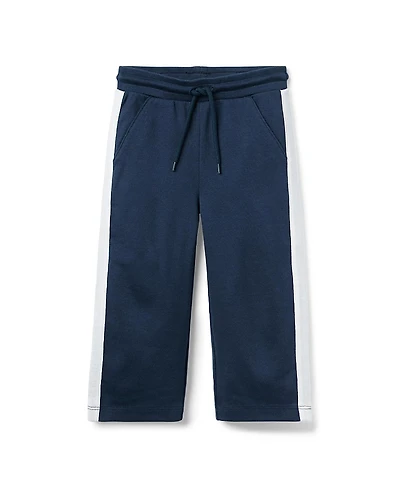 Janie and Jack Girls' The Stripe Wide Leg Ponte Pant - Baby, Little Kid, Big Kid