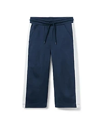 Janie and Jack Girls' The Stripe Wide Leg Ponte Pant - Baby, Little Kid, Big Kid