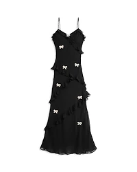 LoveShackFancy Girls' Rialto Embellished Dress - Big Kid