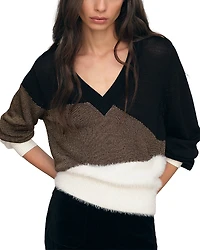 Reiss Metallic Patterned Sweater