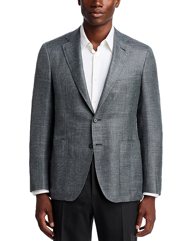 Canali Kei Wool, Silk & Linen Twill Sportcoat