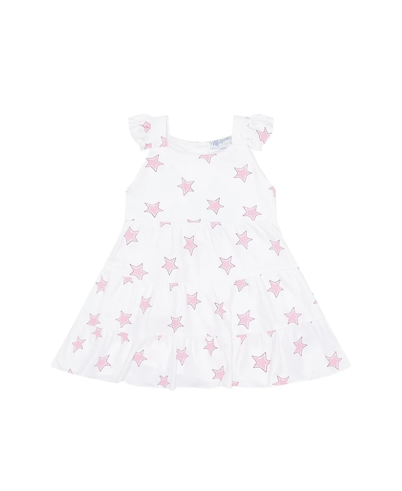 Nellapima Girls' Stars Print Ruffle Dress - Baby