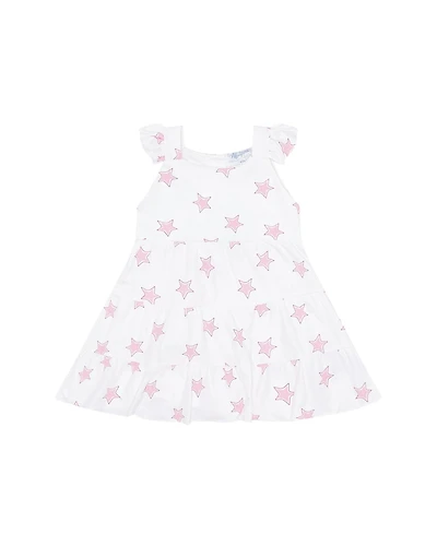 Nellapima Girls' Stars Print Ruffle Dress - Baby