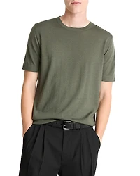 Vince Classic Fit Short Sleeve Wool Sweater