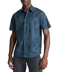 Vince Dye Camo French Placket Classic Fit Button Down Shirt