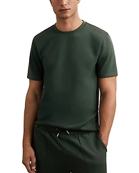 Reiss Bradley Slim Fit Short Sleeve Interlock Tee