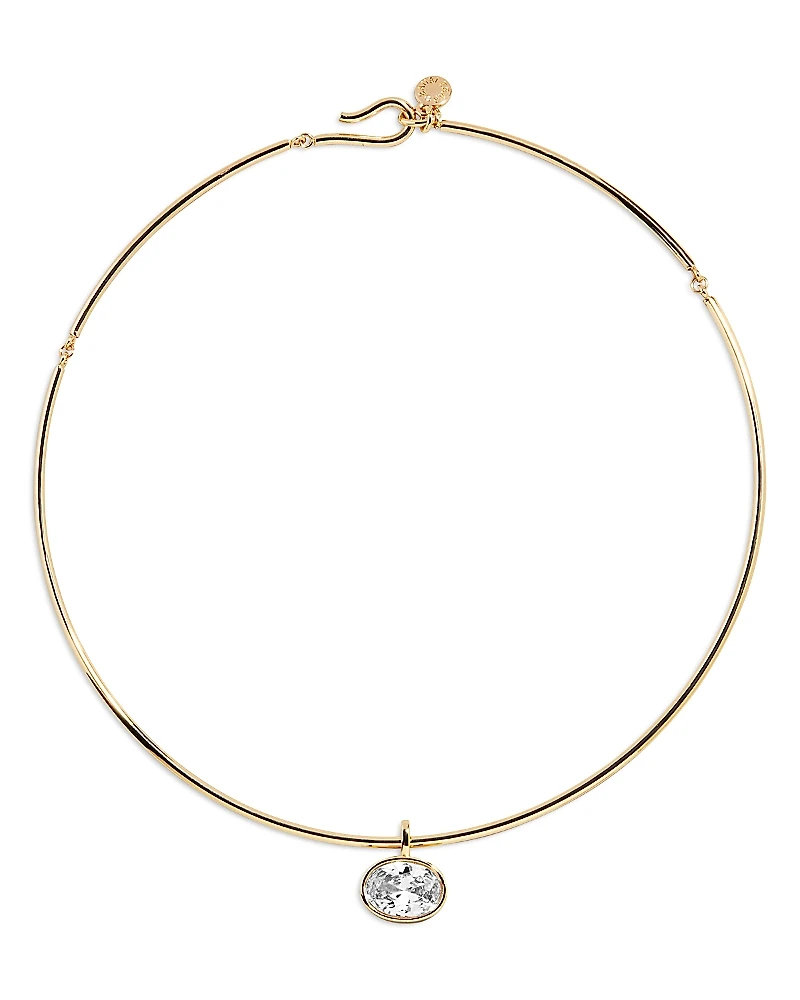 Baublebar Lexi Crystal Solitaire Collar Necklace, 16