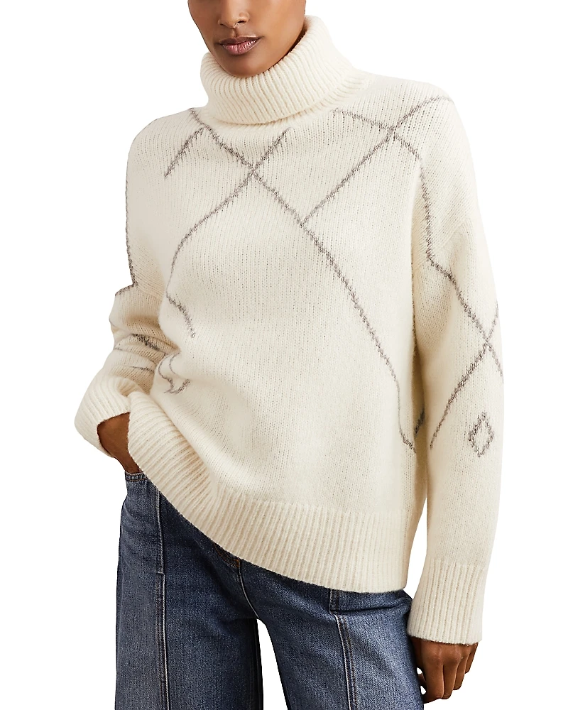 Reiss Cookie Pattern Knit Sweater