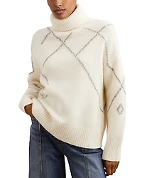 Reiss Cookie Pattern Knit Sweater
