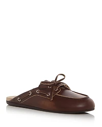 Miu Women's Boat Mule Loafers