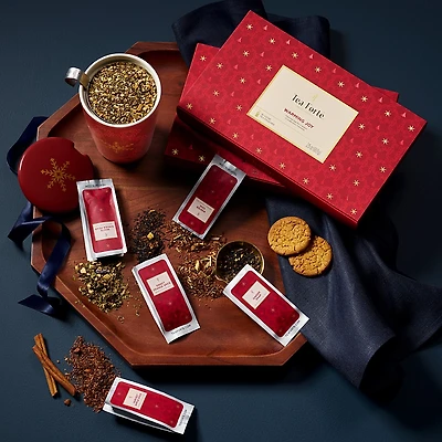 Tea Forte Warming Joy Single Steep Sampler, Set of 15