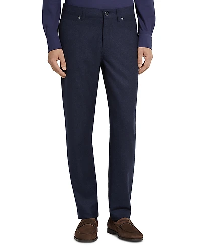 Zegna Wool and Cashmere Roccia Pants