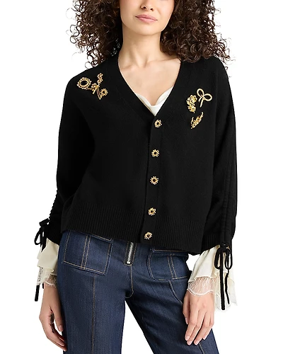 Cinq a Sept Atlas Embellished Cardigan
