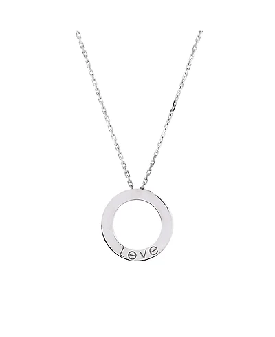 Pre-Owned Cartier Love Pendant Necklace 18K White Gold, 16.5"