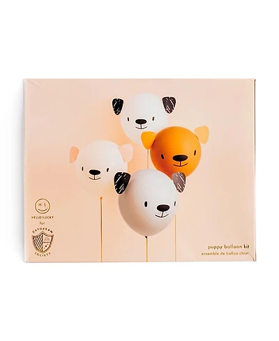 Jollity & Co. Bow Wow Puppy Dog Birthday Diy Balloon Decorating, Set of 20 Balloons and Accessories
