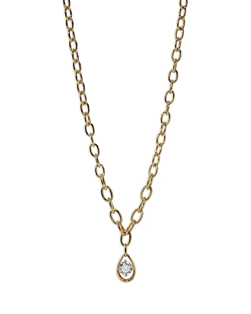 Nadri It Girl Cubic Zirconia Chain Pendant Necklace, 16-18