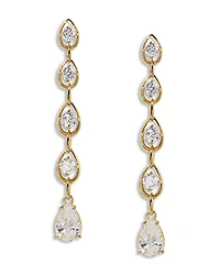 Nadri It Girl Cubic Zirconia Linear Drop Earrings