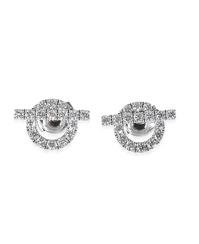 Pre-Owned HERMES Finesse 18k White Gold Earrings