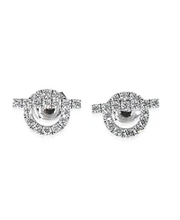 Pre-Owned HERMES Finesse 18k White Gold Earrings