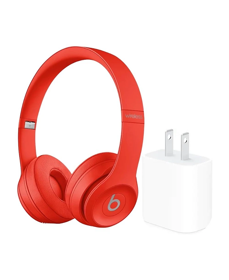 Beats Solo 3 Wireless On-Ear Headphones + Power Adapter