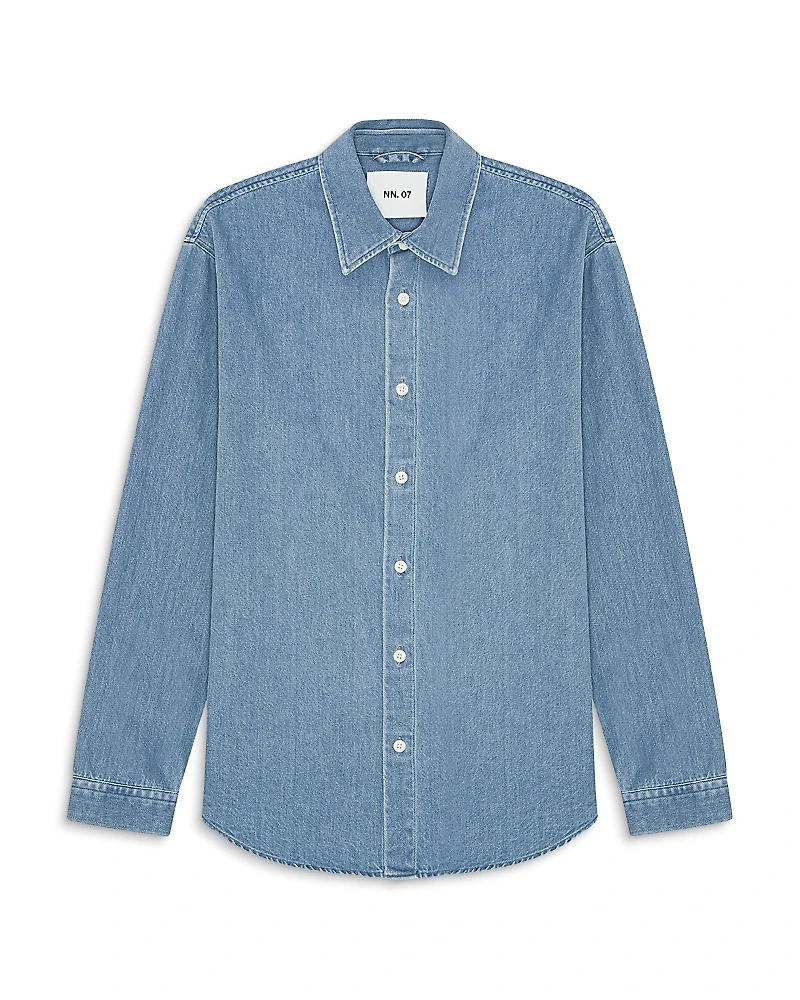 NN07 Casper Button Front Denim Shirt