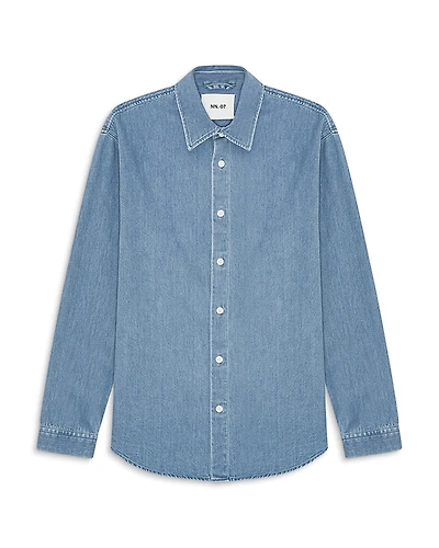 NN07 Casper Button Front Denim Shirt