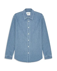 NN07 Casper Button Front Denim Shirt