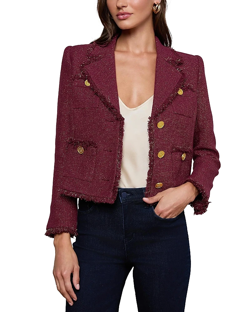 L'Agence Sylvia Collared Jacket