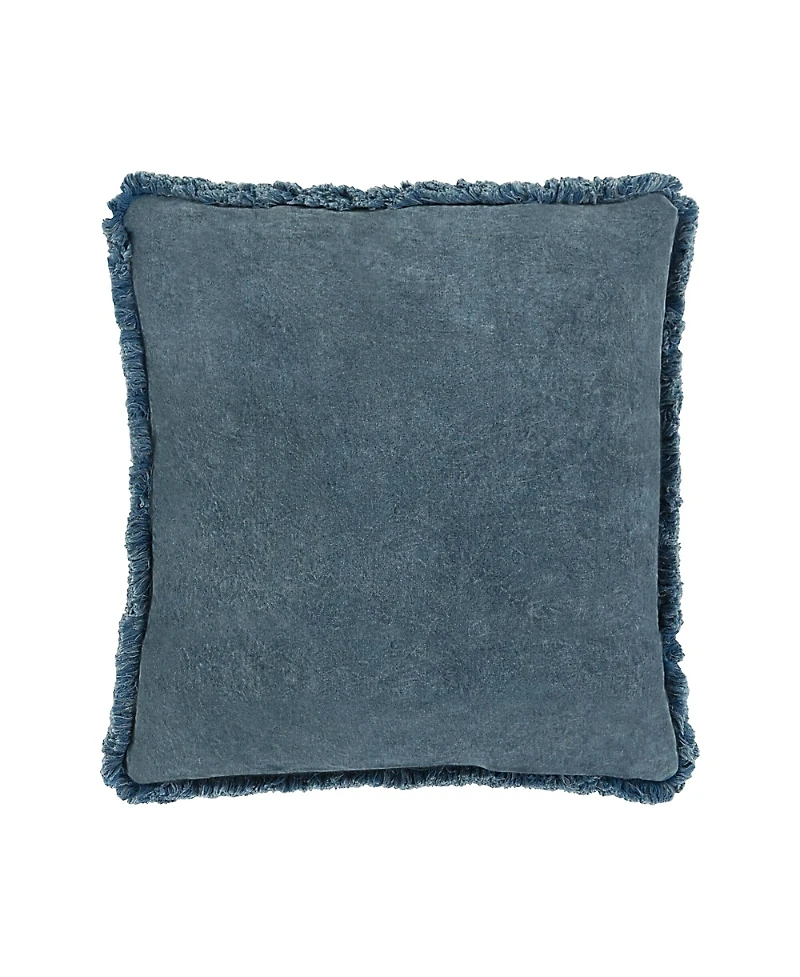 Surya Washed Cotton Velvet Decorative Pillow