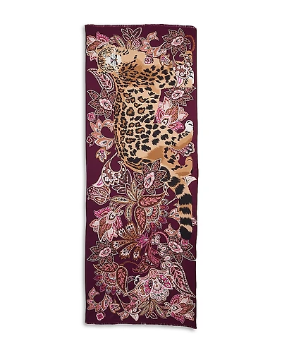 Echo Snow Leopard Silk Wrap