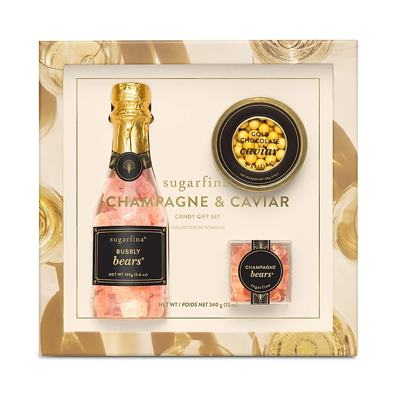 Sugarfina Champagne & Caviar 3 Piece Gift Set