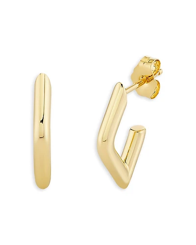 Sydney Evan 14K Yellow Gold Pure Hollow Tube Earrings
