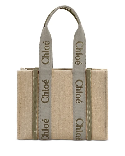 Chloe Woody Medium Canvas Tote
