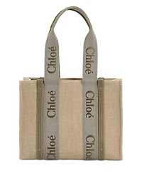 Chloe Woody Medium Canvas Tote