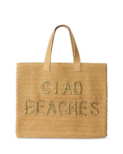 Btb Los Angeles Caio Beaches Straw Tote