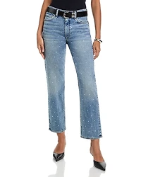 rag & bone Harlow High Rise Ankle Straight Jeans