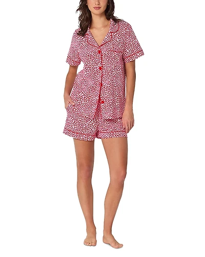 BedHead Pajamas Bursting With Love Short Sleeve Pajama Set