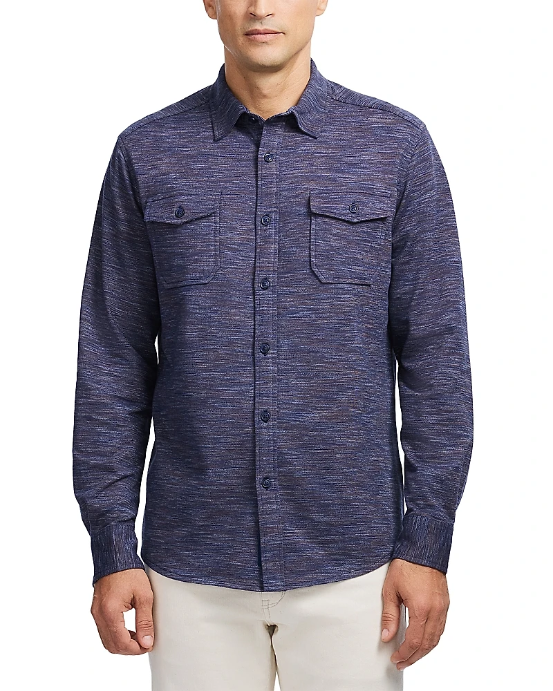 Robert Graham Storrs Long Sleeve Button Front Knit Shirt