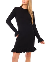 CeCe Long Sleeve Ruffle Sweater Dress