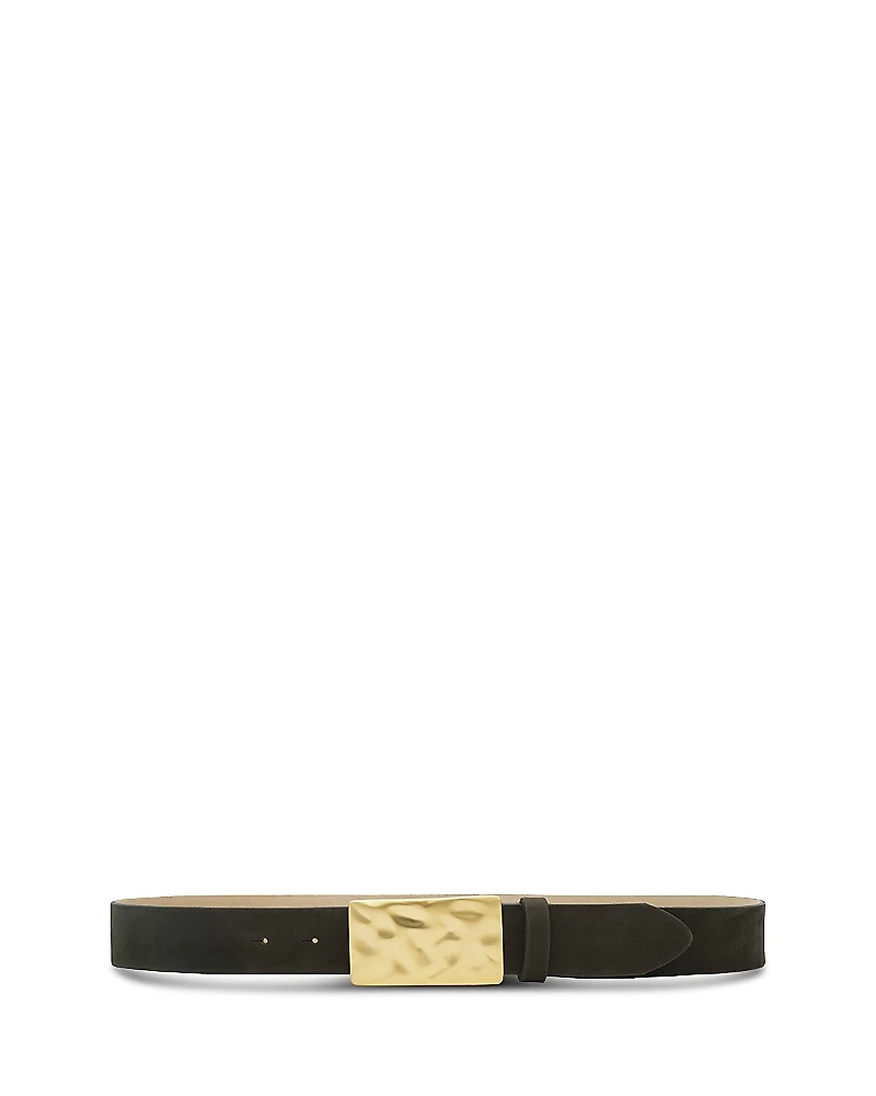 L'Agence Women's Chara Hammered Buckle Belt