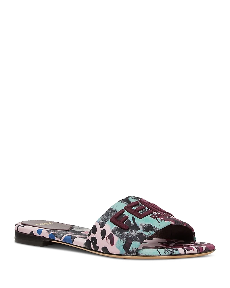 Fendi Women's Silk Slides