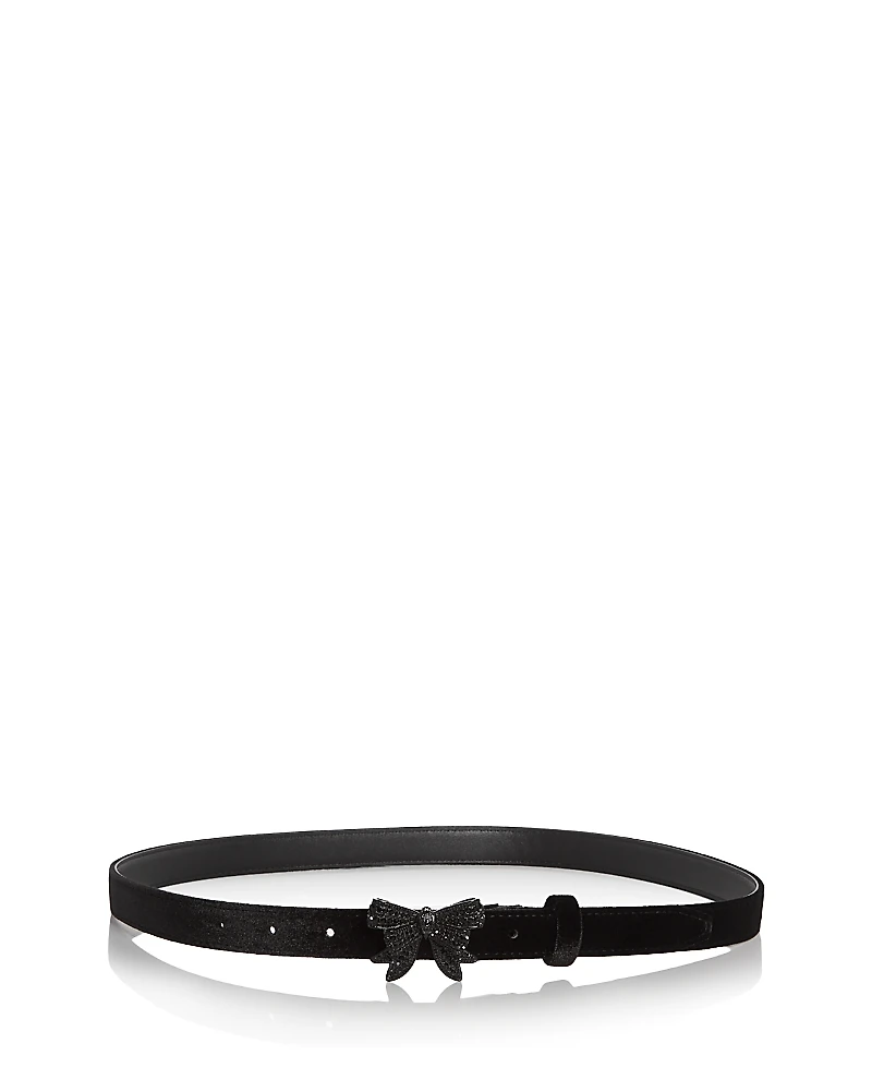 Kurt Geiger London Women's Bow Velvet Belt