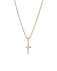 Ana Luisa Solid Yellow Gold Lab Grown Diamond Cross Necklace