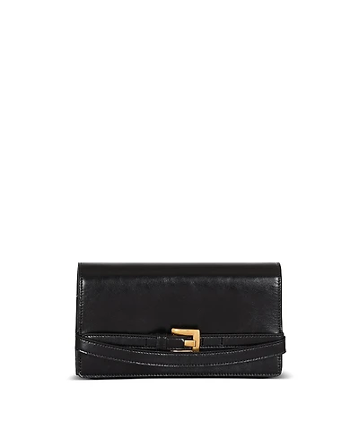 Balmain Shuffle Calfskin Wallet With Chain