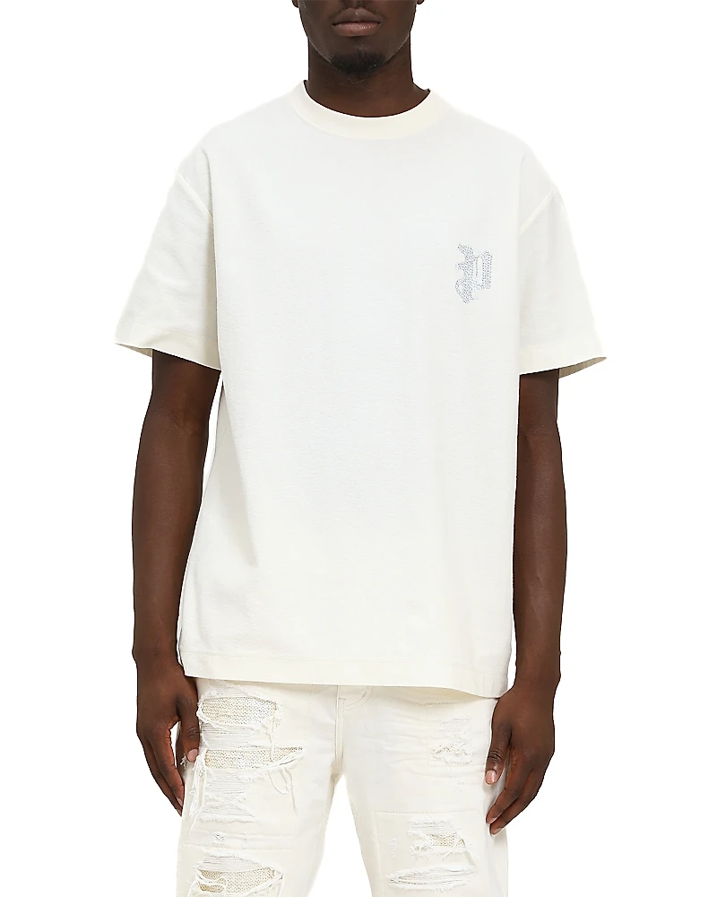 Purple Brand Short Sleeve Textured Graphic Tee