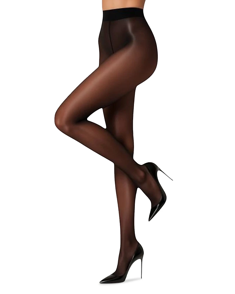 High Heel Jungle Glazed Finish Tights Luminous 15 Denier, Pack of 2