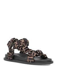 Fendi Women's Feel Ff Satin Slides