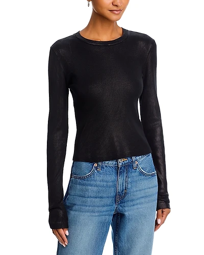 Re/Done 90s Foil Baby Long Sleeve Tee