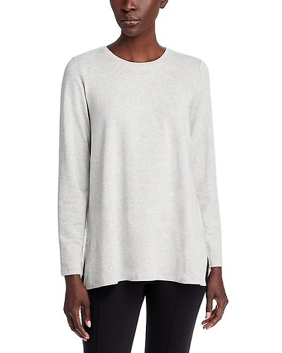 Eileen Fisher Striped Brushed Terry Easy Tunic